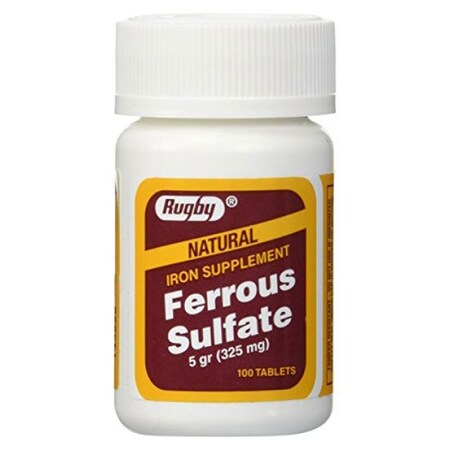 Major & Rugby Pharmaceuticals Ferrous Sulfate Tablets Fc 325mg/Gram, 2400PK 00536-1009-01